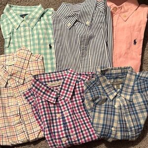 Assorted Kids Checkered and Striped Shirts